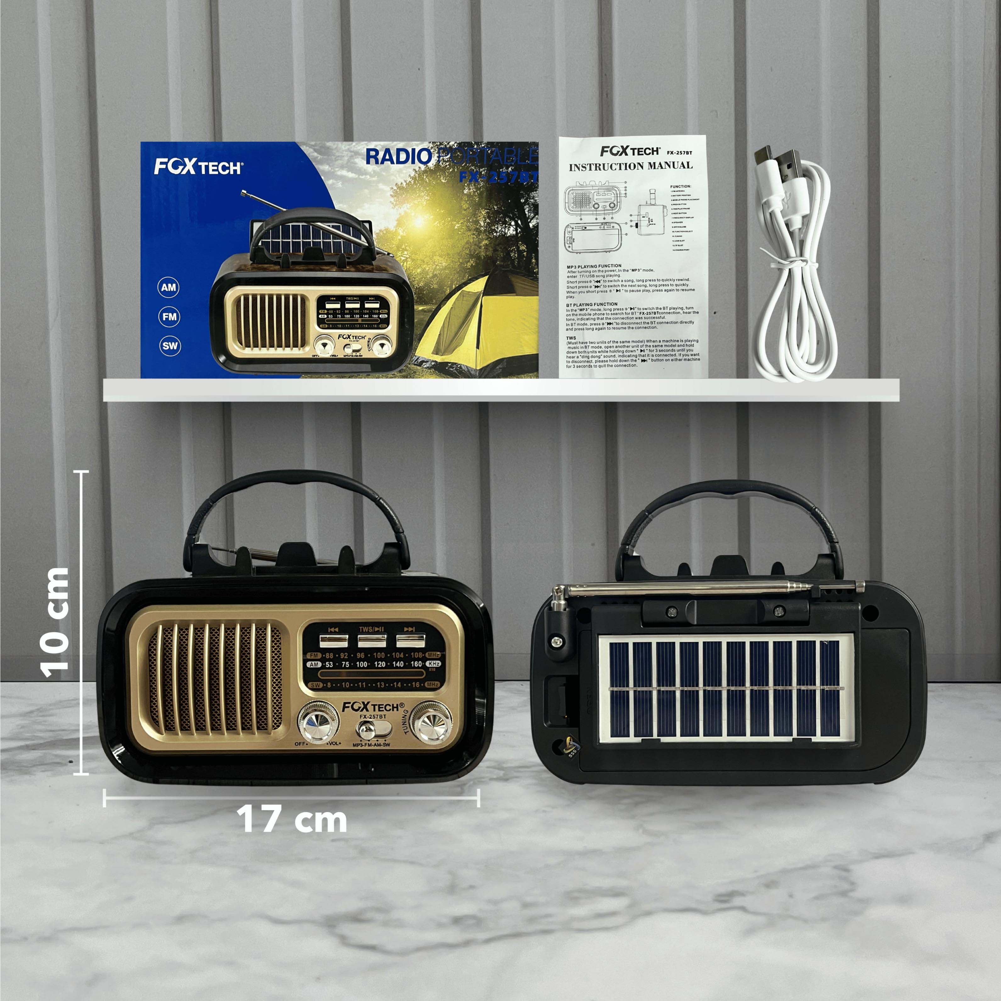 Radio Antiguo 3 Bandas Con Bluetooth